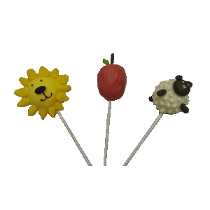 Lion, Apple & Sheep Cake Pop